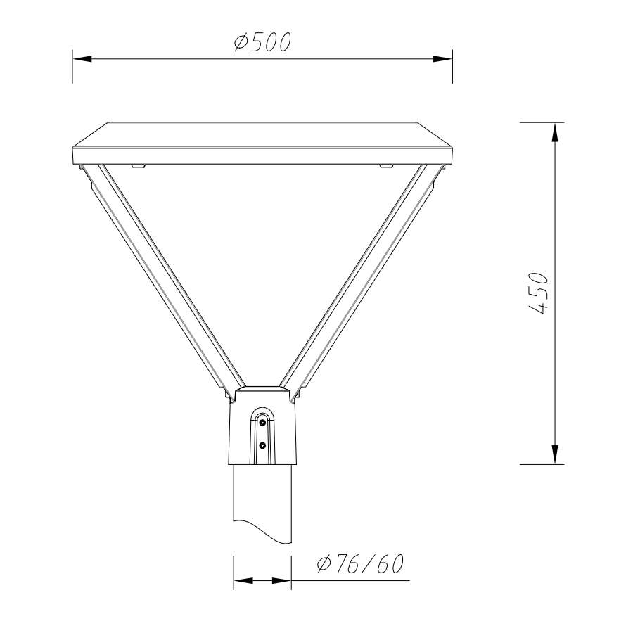 Светильник светодиодный LEDALL-RS-SL-E-AVIOR-B-G-120W