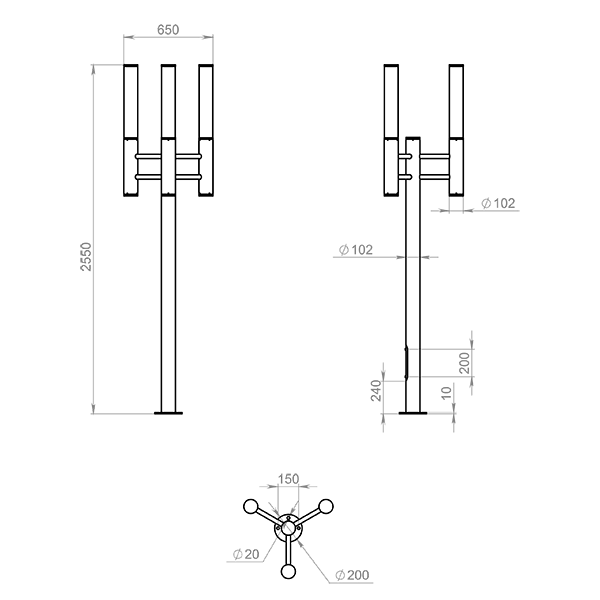 LEDALL-RS-SL-E-TRE-75W-2500